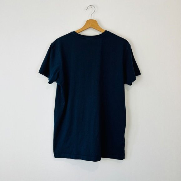 Roberto Cavalli Navy Blue Tiger Print Spell Out Logo Slim Fit T Shirt UK XXL - Picture 10 of 13